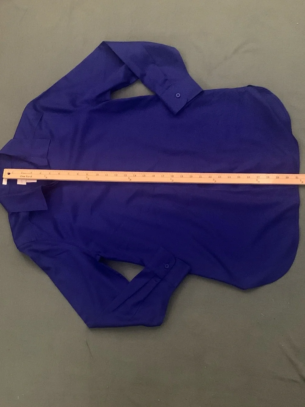 CHICO’S 100% Cotton Long Blue Top
